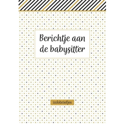 Afbeelding van Berichtje aan de babysitter infobriefjes