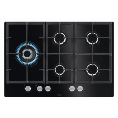 Image de AEG HKB75820NB Taque de cuisson au gaz en verre 5 zones
