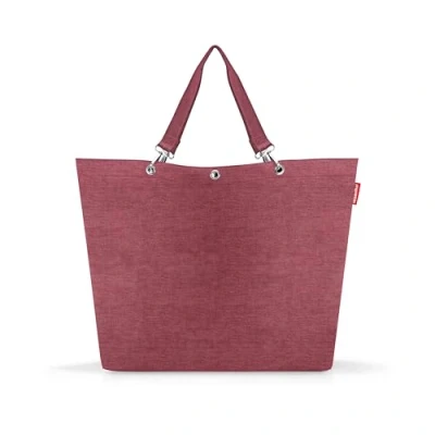 Afbeelding van reisenthel Shopper XL sac de courses spacieux et à main élégant En un matériau imperméable, Twist Maroon,