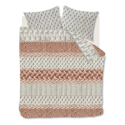 Afbeelding van Snoozing Cardiff Flanel Dekbedovertrek Lits jumeaux 260x200/220 cm Terra