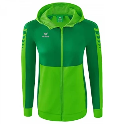 Afbeelding van Erima Six Wings trainingsjack met capuchon dames green/smaragd