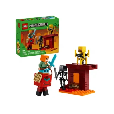 Afbeelding van LEGO Minecraft de lavastrijd in Nether voor kinderen 21266