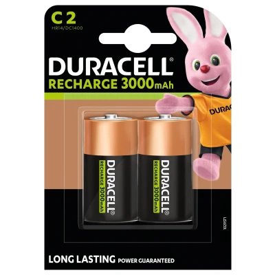 Afbeelding van Duracell Oplaadbare Batterijen C, Blister Van 2 Stuks