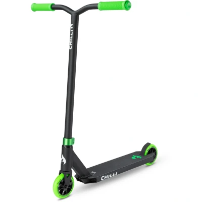 Afbeelding van Chilli Base stuntstep zwart / groen 110mm wielen