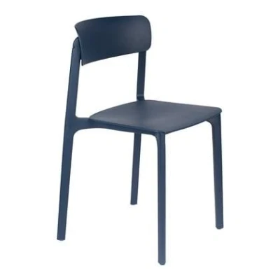 Afbeelding van Livingstone Design James Eetkamerstoel Donkerblauw