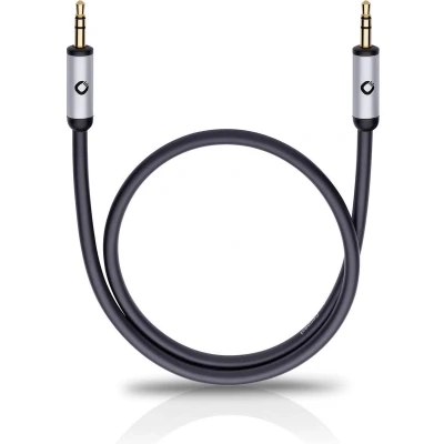 Afbeelding van Oehlbach i Connect J 35 Jackplug Audio Aansluitkabel [1x male 3,5 mm 1x mm] 0.50 m Zwart Vergulde steekcontacten