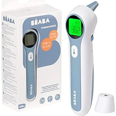 Afbeelding van Béaba Thermospeed® Oor en Voorhoofdthermometer Wit/blauw