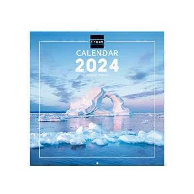 Afbeelding van Finocam, 2024 muurkalender, Internationale foto&#039;s, januari december (12 maanden) natuur