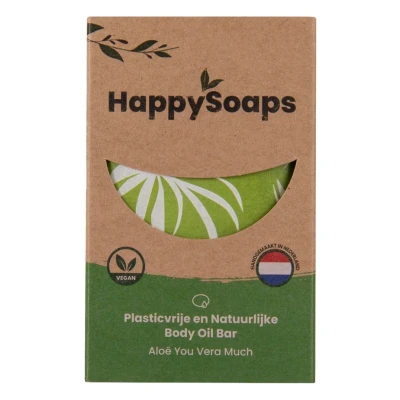 Afbeelding van HappySoaps Body Oil Bar Aloë You Vera Much 70 gr