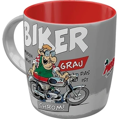 Afbeelding van Mok Motomania Biker Chrom