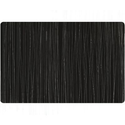 Afbeelding van Zeller placemats gevlochten metallic zwart rechthoekig 30 x 45 cm