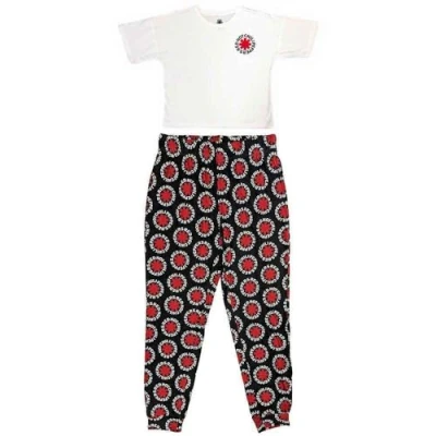 Afbeelding van Red Hot Chili Peppers Classic Asterisk Pyjama XS Wit/Zwart