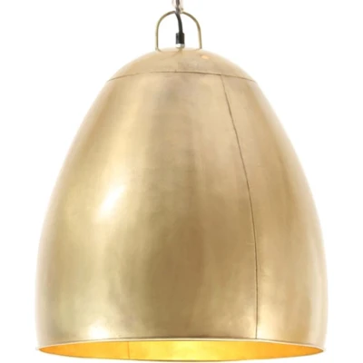 Afbeelding van vidaXL Hanglamp industrieel rond 25 W E27 42 cm messingkleurig