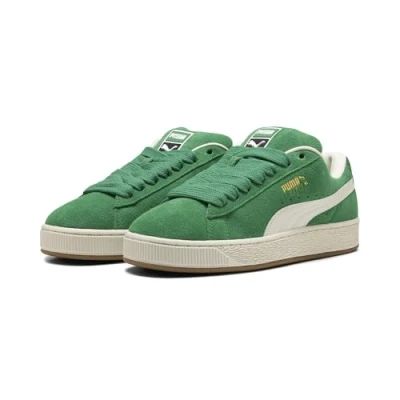 Afbeelding van Suede XL sneakers uniseks, Groen/Grijs, Maat 35,5 PUMA