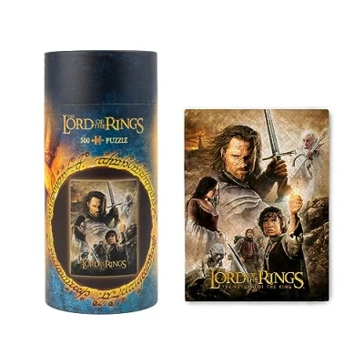 Afbeelding van Grupo Erik Puzzel van 500 stukjes the Lord of Rings, Return King voor volwassenen en kinderen, poster Rings