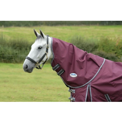 Image de Weatherbeeta Couverture Imperméable Comfitec Plus Dynamic II Neck Rug Lite Maroon/Gris/Blanc M