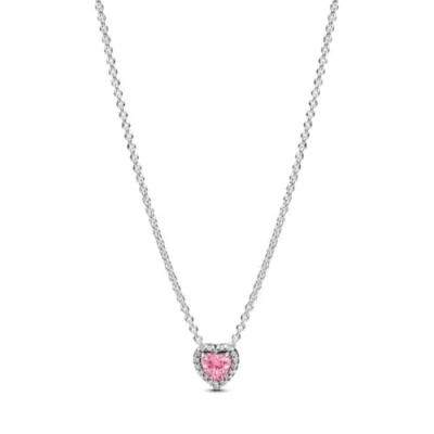Afbeelding van Pandora Dames Ketting Zilver &amp; Roze