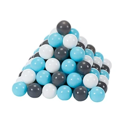 Afbeelding van KNORRTOYS.COM 56764 Knorrtoys ballen crème/grijs/lichtblauw Ø 6 cm 100 stuks