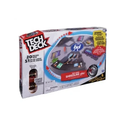 Afbeelding van Tech Deck X Connect Shredline 360 Gemotoriseerde Draaiende Speelset Aanpasbare Ramp Set met vingerskateboard