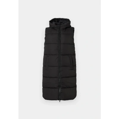 Afbeelding van Pieces Pcbee Newlong Puffer Bodywarmer, Dames, Maat: XS, Black