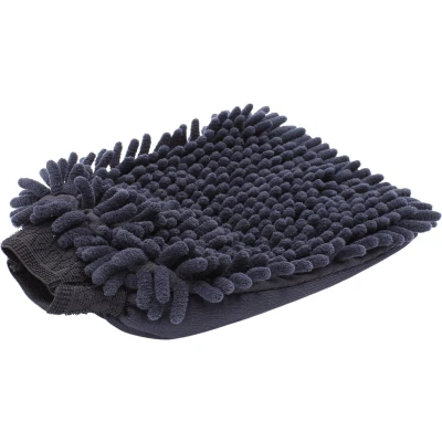 Afbeelding van Washandschoen Microvezel &#039;&#039;Rasta&#039;&#039; Zwart