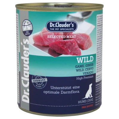 Afbeelding van Dr.Clauder&#039;s Selected Meat Wild Hondenvoer 800 g