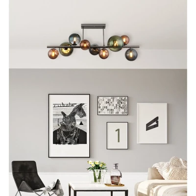 Afbeelding van Plafondlamp RIHA 3.50 Watt G9 Matt grijs 9 Lichts