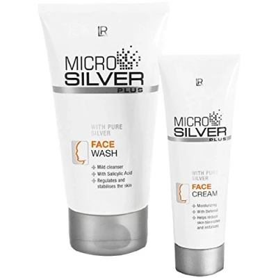 Afbeelding van LR Microsilver Plus Gezichtsset (150 ml wascrème en gezichtscrème 50 ml)