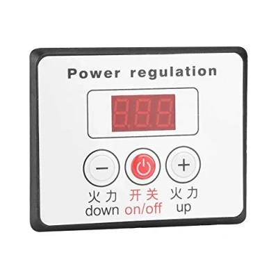 Afbeelding van YWBL WH AC 220 V Digitale spanningsregelaar, 10.000 W, SCR snelheidsregeling van de elektromotor, thermostaat, dimmer, toerentalregelaar voor motor, regelaar