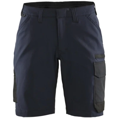 Afbeelding van Blaklader Dames service short 4 weg stretch 7123 1645 Donker marineblauw/Zwart C36