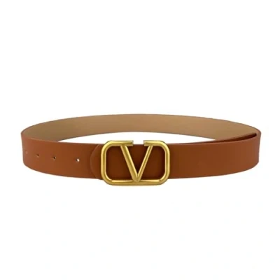 Afbeelding van XIWCAFC Leren riemen voor dames met verstelbare holle gesp van PU leer, elastische riem, retro, decoratief, brede riem jurken, jeans, broeken, jassen, Bruin