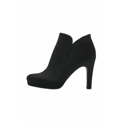Afbeelding van Tamaris Enkellaarsjes met plateauzool, Dames, Maat: 40, Black Textiel