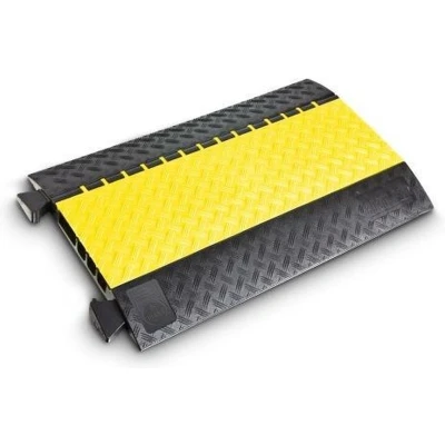 Afbeelding van DEFENDER by Adam Hall Kabelbrug 85301 Thermoplastisch polyurethaan (TPU) Zwart, Geel Aantal kanalen: 4 870 mm Inhoud: 1 stuk(s)