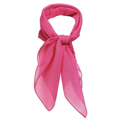 Afbeelding van TigerTie Fijne chiffon sjaal voor dames, effen, afmetingen: 58 x cm, Roze