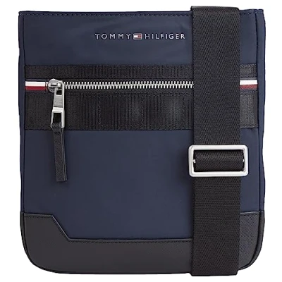 Afbeelding van Tommy Hilfiger Crossovers Mini heren verhoogde nylon crossover, Ruimte Blauw