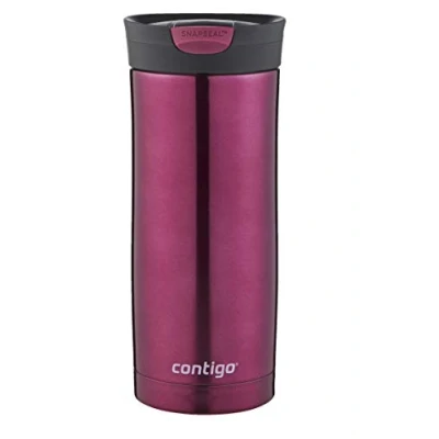 Afbeelding van Contigo Huron Snapseal Thermosbeker van roestvrij staal met luchtdicht BPA vrij deksel, gemakkelijk te reinigen, 470 ml
