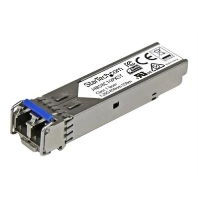 Image de StarTech.com module de transceiver SFP fibre optique Gigabit Compatible HP J4858C Multimode LC avec DDM 550 m transmetteur (mini GBIC) Ethernet