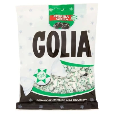 Afbeelding van Golia Snoepjes van zacht rubber, zoethoutsmaak, 160 g envelop