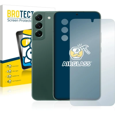 Afbeelding van BROTECT AirGlass kogelwerende glasfolie (1 Stuk, Samsung Galaxy S22 5G), Smartphone beschermfolie, Transparant