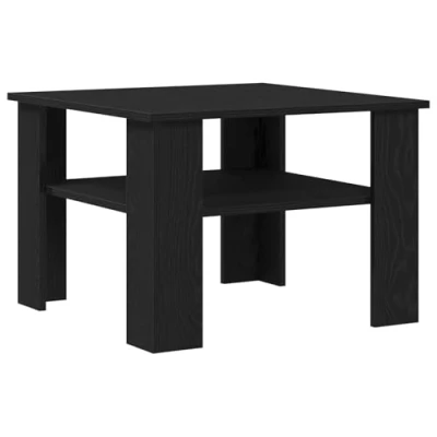 Afbeelding van vidaXL Salontafel Zwart eiken Bewerkt hout 60 x 42 cm Stevig