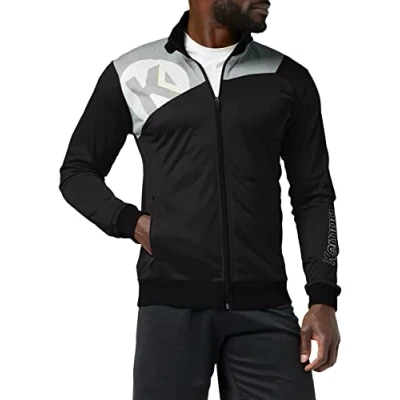 Afbeelding van Kempa Core 2.0 Poly Jacket Zwart Donker Grijs Melange Maat 3XL