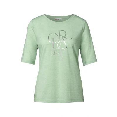 Afbeelding van Street One Tshirt print, Dames, Maat: 42, Grün