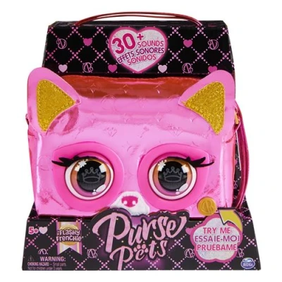 Afbeelding van Purse Pets Metallic Bag Puppy Interactief speelgoedtas meer dan 30 geluiden en lichteffecten