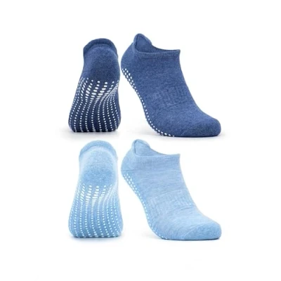 Afbeelding van Occulto YOGA SOKKEN voor DAMES en HEREN met NUBS (2 4 PAAR), ANTI SLIP YOGA, PILATES, FITNESS (35 38, 2 paar Blauw)