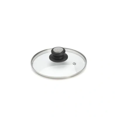 Afbeelding van DE BUYER 4112.18 deksel glazen knop Bak./roestvrij staal Ø 18 cm