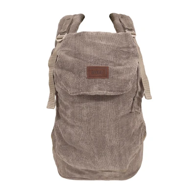 Afbeelding van ByKay Draagzak Click Carrier Deluxe Rib Dark Oat
