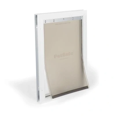 Afbeelding van PetSafe Hondenklep van aluminium, isolerend en duurzaam, inclusief sluitplaat, eenvoudig te installeren, niet compatibel met glas L