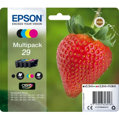 Afbeelding van Epson Inktpatroon 29xl Zwart Cyaan Magenta Geel (c13t29964022)