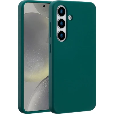 Afbeelding van Accezz Hoesje Geschikt voor Samsung Galaxy S25 Siliconen Liquid Silicone Backcover MagSafe groen