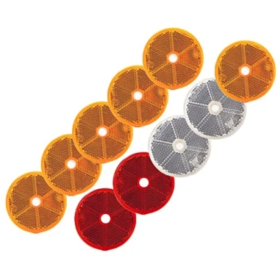 Afbeelding van DOJA Barcelona reflecterende mix 10 stuks universeel reflector voor aanhanger, reflecterend, fiets, auto, tractor, vrachtwagen enz